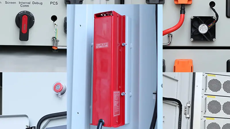 Container solar system — supporting systems (safety and thermal)