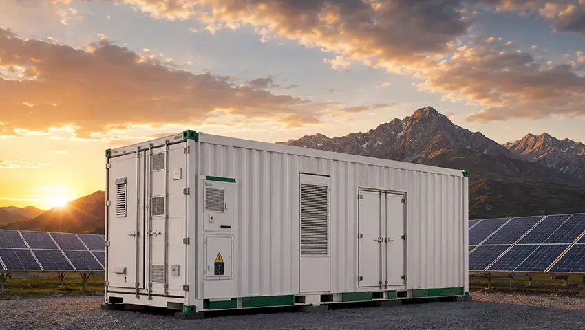Air-cooled energy storage container, primarily 40 ft