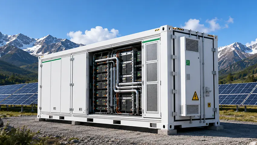 Liquid-cooled energy storage container, 20 ft