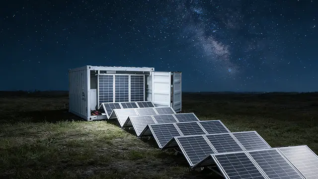 Solar container and folding solar solutions — silent stargazing at eco-destination Absolute tranquility under the stars