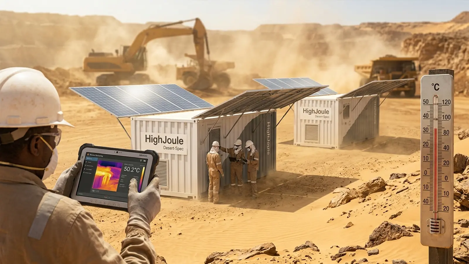 50°C in the Shade: Why We Only Use LiFePO4 for Desert Mining