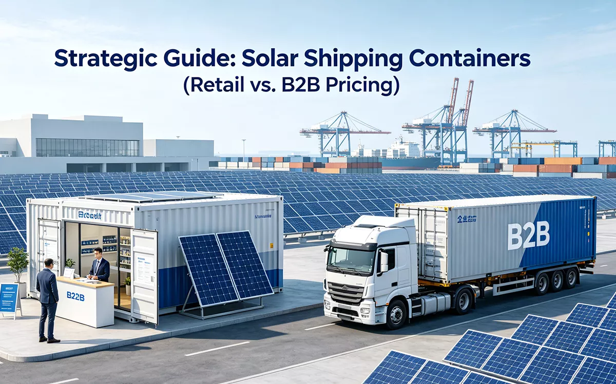 Strategic Guide: Solar Shipping Containers (Retail vs. B2B Pricing)