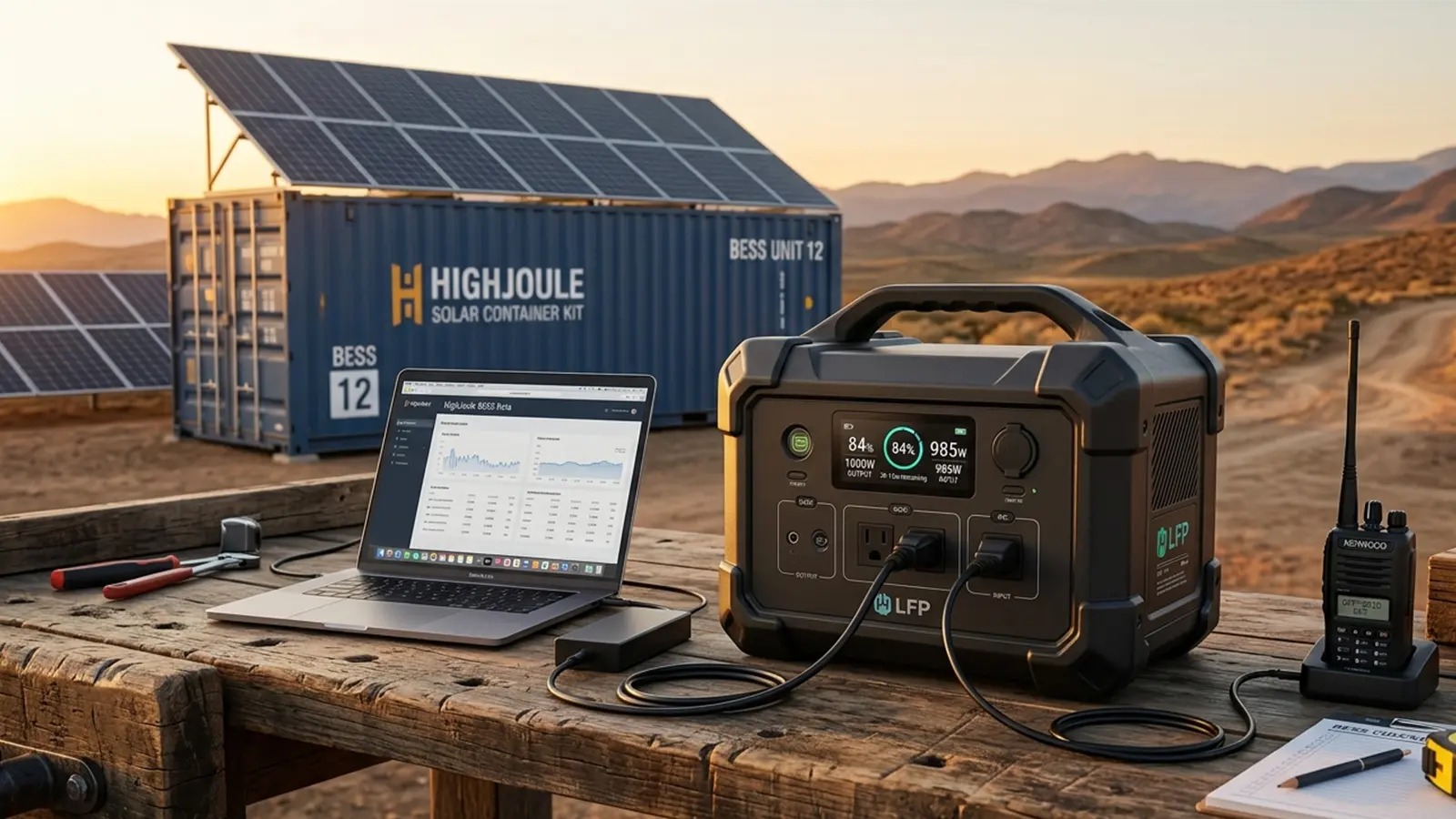 1000W Power Station for Solar Containers: Redundancy & Last-Mile Power