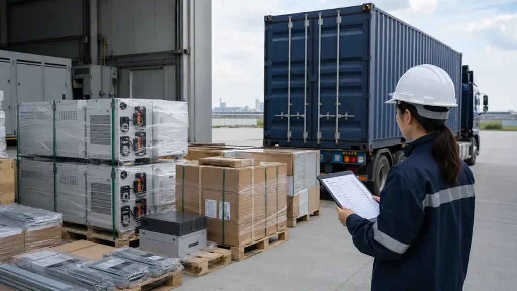 Procurement planning records for BESS replacement components and cross-border exceptions.