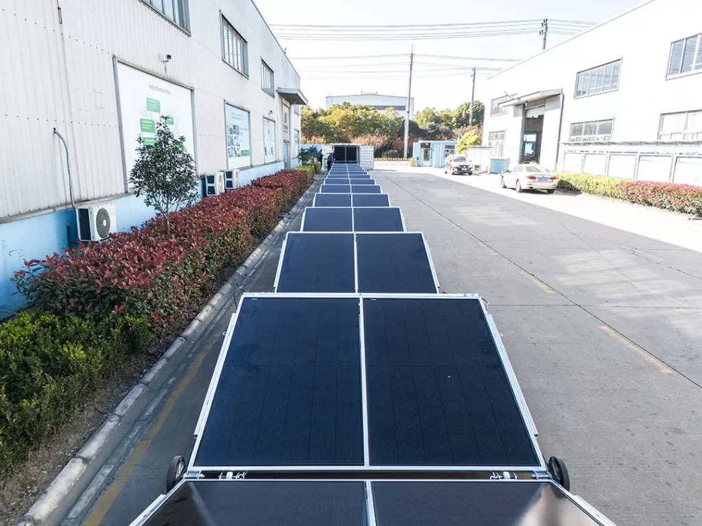 Ukraine Solar Container — 46kWp Foldable PV + 50kWh ESS