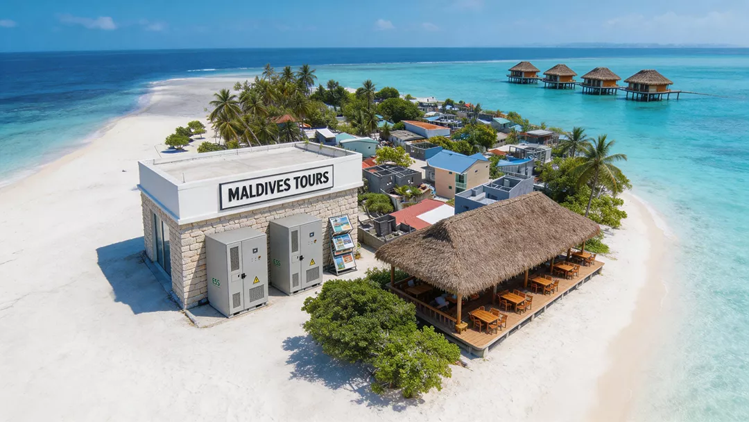Maldives Solar Container — 135kWp PV + 261kWh Liquid-Cooled ESS — case image